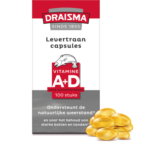 Levertraan capsules Vitamine A+D 100st