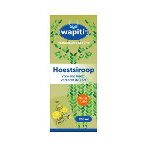 Wapiti Doosje Packshot Hoestsiroop 150ml 2023 New